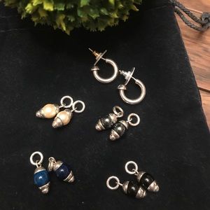 Silpada inner changeable Sterling earrings